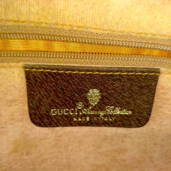 Vintage Gucci Hand Bag Sherry Line Brown PVC made in Italy 🇮🇹❤️🌹❤️🌹 - Picture 7 of 9